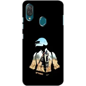Силиконовый чехол с картинкой "Герой Pubg" на ZTE Blade V10 Vita (Пубг мен)