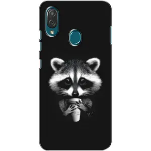 Силиконовый Чехол с Енотами на ZTE Blade V10 Vita (С кофем)