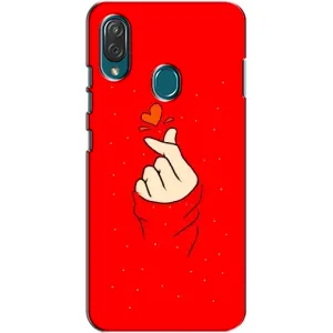 Чехлы (Знак сердечка) на ZTE Blade V10 Vita (Сердце на красном)