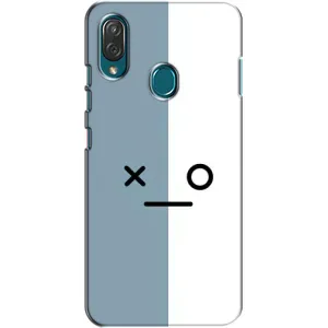 Силиконовые Чехлы (смешные стикеры) для ZTE Blade V10 Vita (Серо-белый)