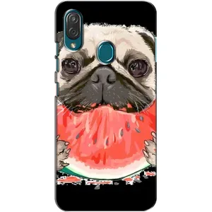 Чехол (ТПУ) Милые собачки для ZTE Blade V10 Vita (Смешной Мопс)