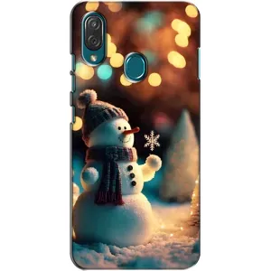 Чехлы на Новый Год ZTE Blade V10 Vita (Снеговик праздничный)