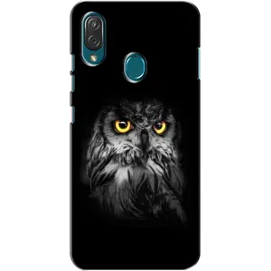 Чехлы с принтом СОВЫ для ZTE Blade V10 Vita (Сова на чёрном)