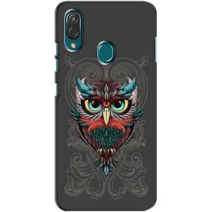 Чехлы с принтом СОВЫ для ZTE Blade V10 Vita (Сова на сером)
