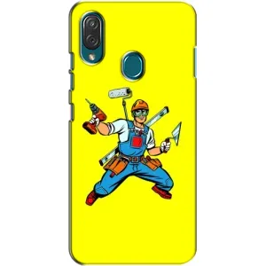 Силиконовый бампер (Работники) на ZTE Blade V10 Vita (Строитель)