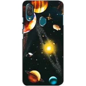 Чехол (ТПУ) с планетами на ZTE Blade V10 Vita (Вид с космоса)