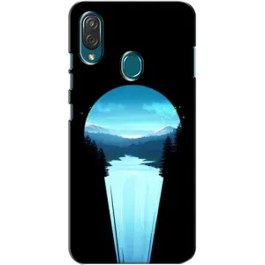 Летний Чехол на ZTE Blade V10 Vita (Синий Водопад)