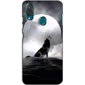 Чехол с Волком на ZTE Blade V10 Vita (Волк и луна)