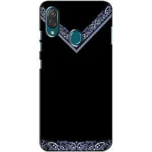 Силиконовый Чехол на ZTE Blade V10 Vita (Воротник вышиванки)