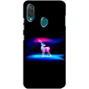 Силиконовый бампер с картинкой животных для ZTE Blade V10 Vita (Яркий олень)