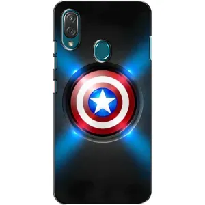 Чехол с Щитом Капитана Америки на ZTE Blade V10 Vita (Яркий Щит Капитана)