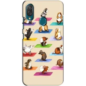 Чехол с Прикольным принтом на ZTE Blade V10 Vita (Ёга свинок)