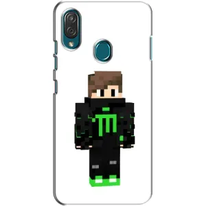 Чехлы для ZTE Blade V10 Vita (Персонажи Майн Крафт) (Зеленый мальчик)
