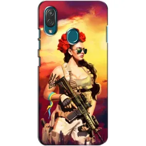 ЗСУ Чехлы (TPU) для ZTE Blade V10 Vita (Женщина солдат)
