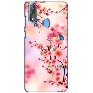 Чехол с принтом САКУРЫ на ZTE Blade V10 (Бабочки на сакуре)