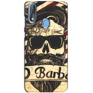Силиконовый бампер (Работники) на ZTE Blade V10 (Барбер шоп)