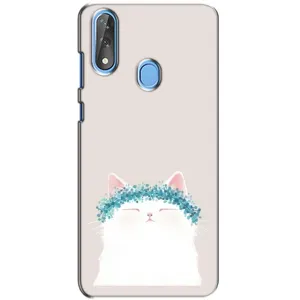 Чехол на тематику: Коты для ZTE Blade V10 (Белый котик)