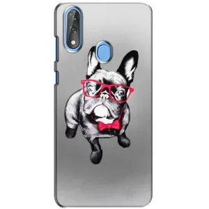 Чохол (ТПУ) Милі песики для ZTE Blade V10 (Бульдог в окулярах)