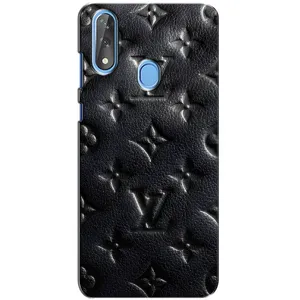 Текстурный Чехол Louis Vuitton для ЗТЕ Блейд В10 (Черный ЛВ)