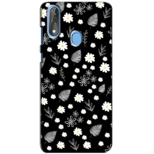 Чехлы с тематикой "ЦВЕТЫ" на ZTE Blade V10 (цветение на чорном)