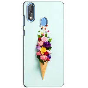 Чехлы с тематикой "ЦВЕТЫ" на ZTE Blade V10 (Цветок-мороженное)