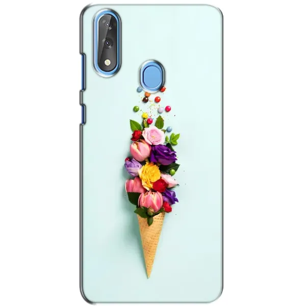 Чехол с рисунком «Цветок-мороженное» для ZTE Blade V10 Чехол с рисунком «Цветок-мороженное» для ZTE Blade V10