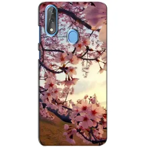 Чехол с принтом САКУРЫ на ZTE Blade V10 (Цветущая сакура)