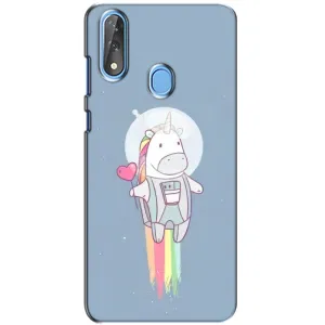 Чехол Unicorn на ZTE Blade V10 (Единорог космонавт)