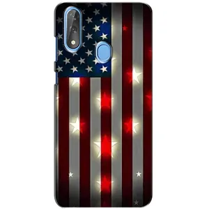 Чехол Флаг USA для ZTE Blade V10 (Флаг США 2)