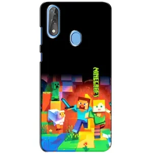 Чехлы для ZTE Blade V10 (Персонажи Майн Крафт) (Герой Майнкрафт)