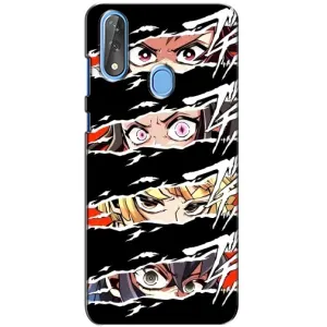 Силіконові чохлі з очіма Anime для ЗТЕ Блейд В10 (Очі на чорному)