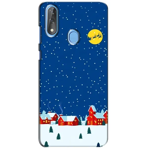 Чехол с рисунком «Город в снегу» для ZTE Blade V10