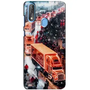 Чехлы на Новый Год ZTE Blade V10 (Кока Кола)