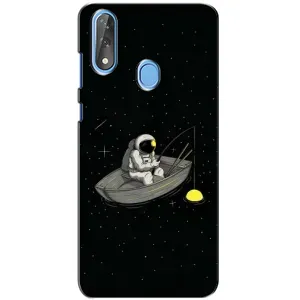 Силіконовый Чохол з принтом "Космонавти" на ZTE Blade V10 (Космонавт на рибалці)