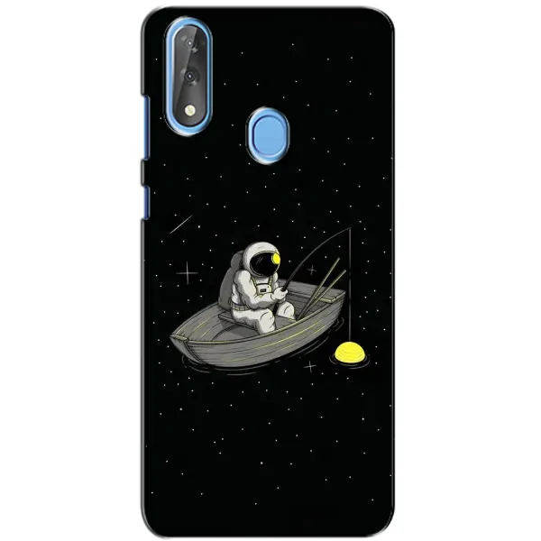 Чехол с рисунком «Космонавт на рыбалке» для ZTE Blade V10