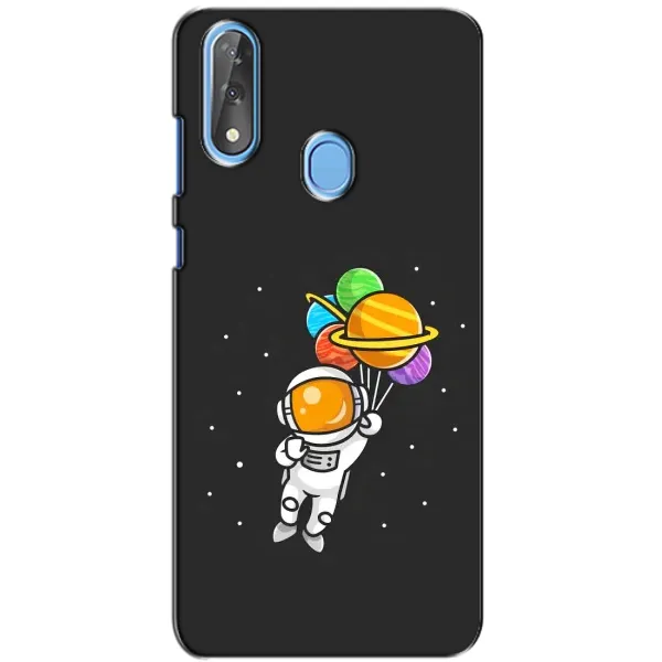 Чехол с рисунком «Космонавт с шариками» для ZTE Blade V10