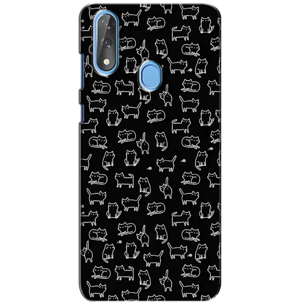 Чехол с рисунком «Котики на черном» для ZTE Blade V10 Чехол с рисунком «Котики на черном» для ZTE Blade V10
