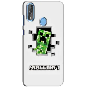 Чехлы для ZTE Blade V10 (Персонажи Майн Крафт) (Крипер)
