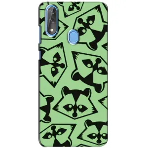 Силиконовый Чехол с Енотами на ZTE Blade V10 (Мордочки Енота)