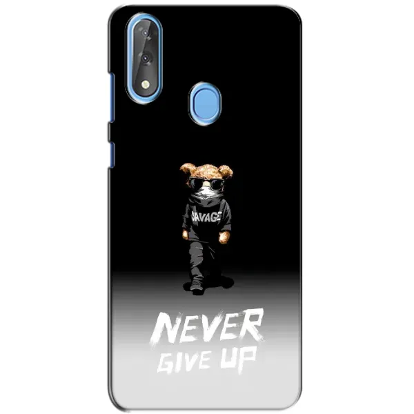 Чехол с рисунком «Never» для ZTE Blade V10