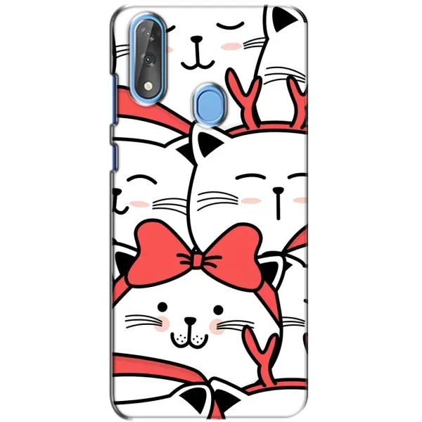 Чехол с рисунком «Новогодние котики» для ZTE Blade V10 Чехол с рисунком «Новогодние котики» для ZTE Blade V10