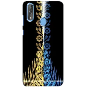 Силиконовый Чехол на ZTE Blade V10 (Патриотическая вышиванка)