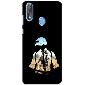Силиконовый чехол с картинкой "Герой Pubg" на ZTE Blade V10 (Пубг мен)