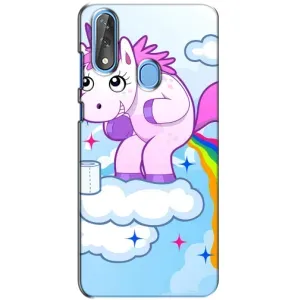 Чехол Unicorn на ZTE Blade V10 (Радуга единорожка)