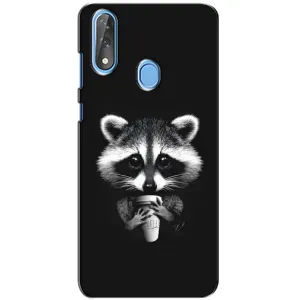 Силиконовый Чехол с Енотами на ZTE Blade V10 (С кофем)