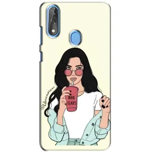 Силіконовый Чохол на ZTE Blade V10 з картинкой Модных девушек (З напоєм)