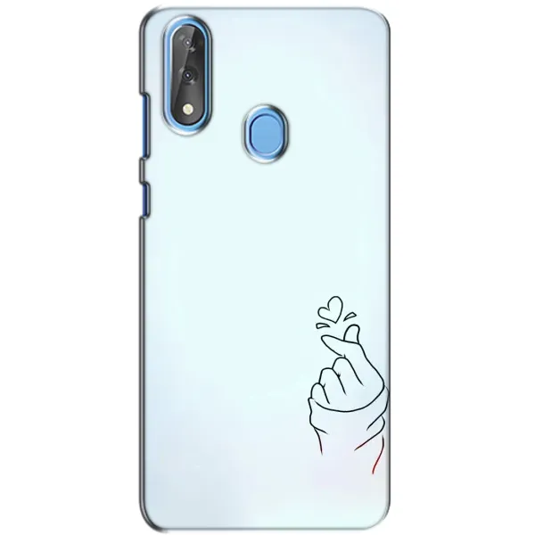 Чехол с рисунком «Сердце на голубом» для ZTE Blade V10