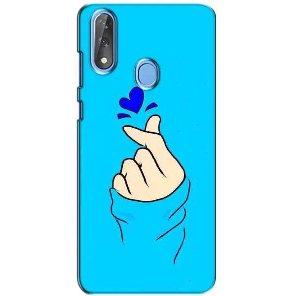 Чехол с рисунком «Сердце на синем» для ZTE Blade V10