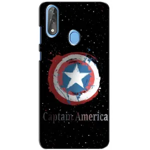 Чехол с Щитом Капитана Америки на ZTE Blade V10 (Щит Капитана)