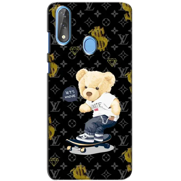Чехол с рисунком «Скейтер Тедди» для ZTE Blade V10